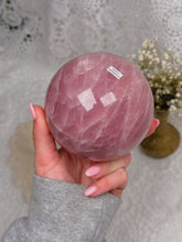 Load image into Gallery viewer, Rose quartz sphere
