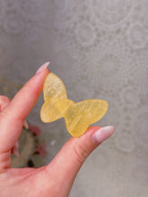 Load image into Gallery viewer, Orange calcite butterfly
