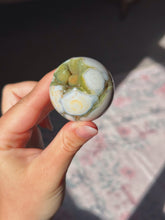 Load image into Gallery viewer, Old stock ocean jasper sphere
