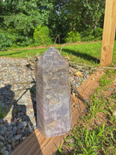 Load image into Gallery viewer, Blurple smoky statement rose quartz (over 24 pounds)
