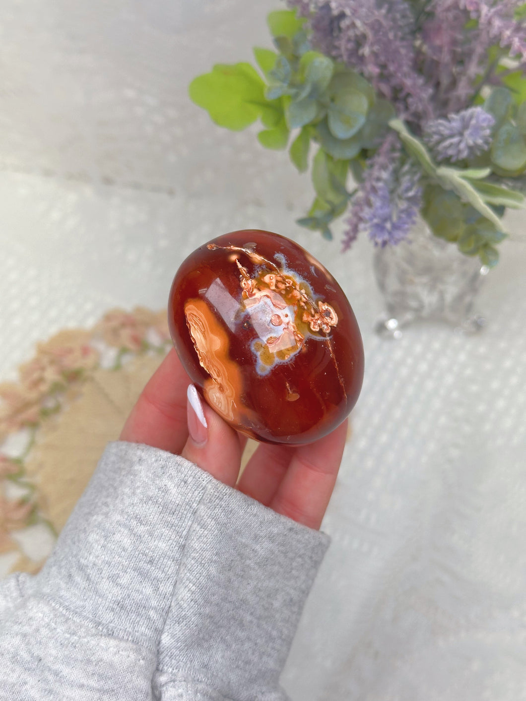 Carnelian palmstone