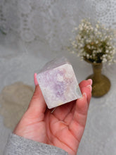 Load image into Gallery viewer, Flower agate with amethyst tower
