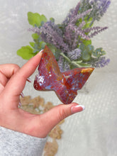 Load image into Gallery viewer, Red moss agate butterfly
