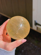 Load image into Gallery viewer, Honey calcite sphere
