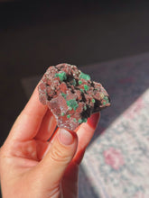Load image into Gallery viewer, Rare druzy quartz with malachite
