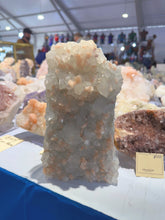 Load image into Gallery viewer, Sugar apophyllite, stilbite, chalcedony (self stands)
