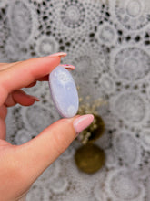 Load image into Gallery viewer, Blue lace agate shiva *repaired*
