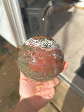 Load image into Gallery viewer, RARE Veinless ocean jasper sphere

