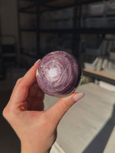 Load image into Gallery viewer, Gem AAA grade lepidolite sphere
