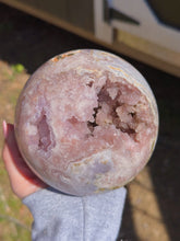 Load image into Gallery viewer, Pink amethyst sphere
