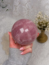 Load image into Gallery viewer, Rose quartz sphere
