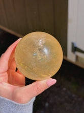 Load image into Gallery viewer, Honey calcite sphere
