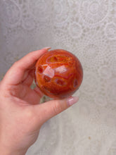 Load image into Gallery viewer, Carnelian sphere

