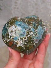Load image into Gallery viewer, Ocean/sea jasper heart
