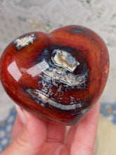 Load image into Gallery viewer, Carnelian &amp; orca agate heart
