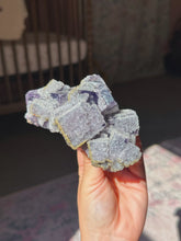 Load image into Gallery viewer, Nigerian fluorite cluster with uncommon druzy quartz

