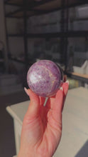 Load and play video in Gallery viewer, Gem AAA grade lepidolite sphere
