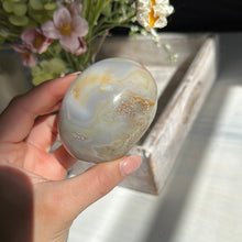 Load image into Gallery viewer, Orca &amp; moss agate palmstone
