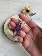 Load image into Gallery viewer, Rose quartz and amethyst bracelet
