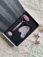 Load image into Gallery viewer, Rose quartz face message set

